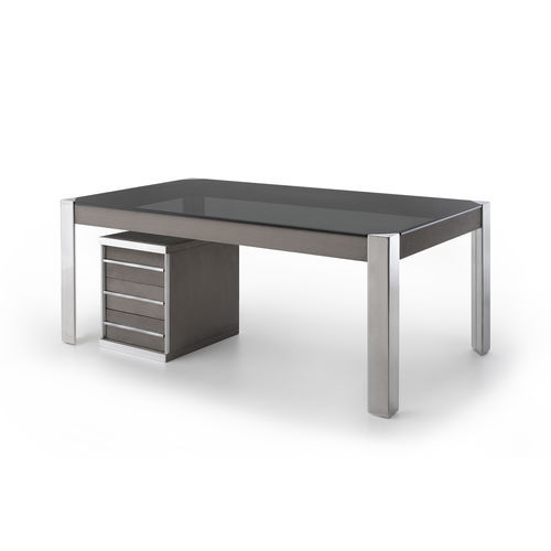 Sistema di scrivanie direzionale - TEOREMA - i4 MARIANI - da terra / design / in cromo