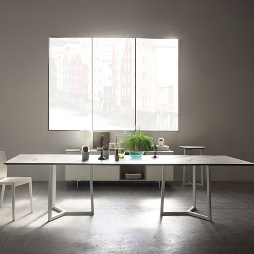 Tavolo contemporaneo - ASTYLE - I.T.F. DESIGN SRL - in legno massiccio / in frassino / in ceramica