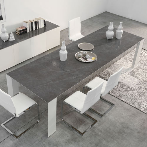 Tavolo contemporaneo - ICON - I.T.F. DESIGN SRL - in legno massiccio / in frassino / in ceramica