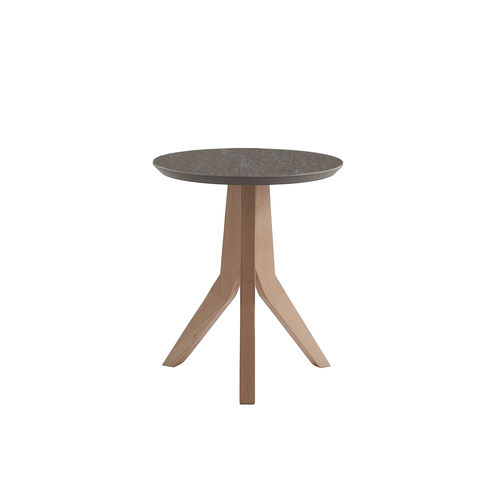 Tavolo d'appoggio contemporaneo - TOULIP - I.T.F. DESIGN SRL - in ceramica / con supporto in legno massiccio / con supporto in frassino
