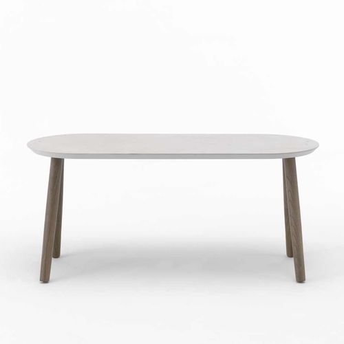 Tavolino basso contemporaneo - ASHLEY - I.T.F. DESIGN SRL - in legno massiccio / in frassino / in ceramica