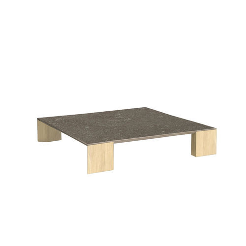 Tavolino basso contemporaneo - ICON - I.T.F. DESIGN SRL - in MDF stratificato / in ceramica / con supporto in quercia