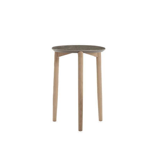 Tavolo d'appoggio contemporaneo - WOOD U LIKE 3 G - I.T.F. DESIGN SRL - in MDF stratificato / in ceramica / con supporto in quercia