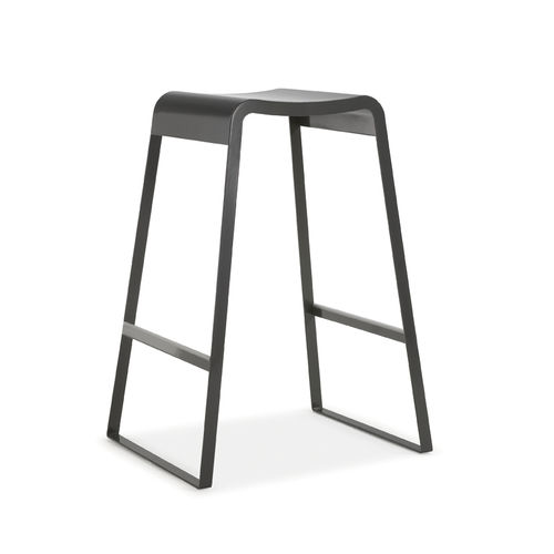 Sgabello da bar contemporaneo - UP - I.T.F. DESIGN SRL - con supporto in metallo verniciato / con poggiapiedi / per uso contract