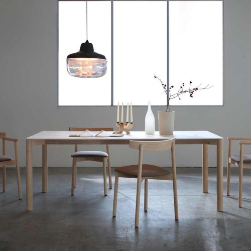 Tavolo contemporaneo - RADIUS - I.T.F. DESIGN SRL - in legno massiccio / in frassino / in ceramica