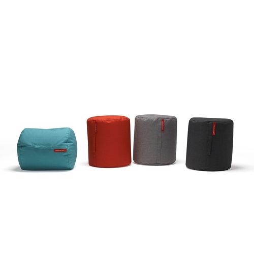 Pouf contemporaneo - BUTT - Innovation Randers a/s - in tessuto / in pelle / tondo