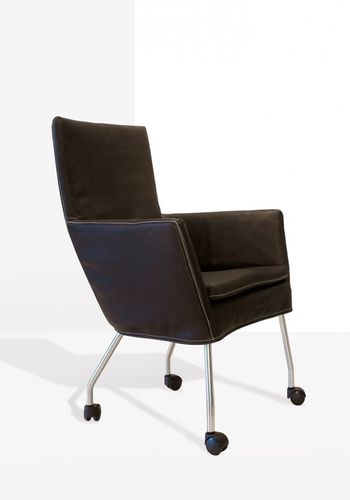 Sedia contemporanea - DONNA ROCK - Label Produkties bv - in pelle / con rotelle / per uso residenziale