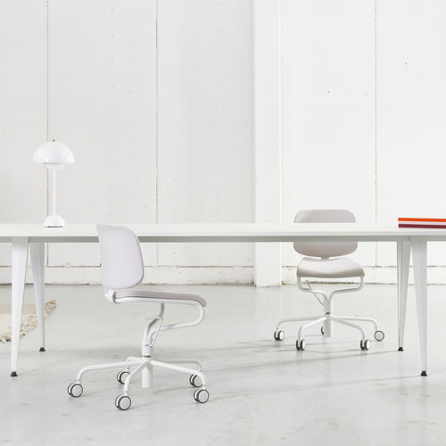 Sedia da ufficio contemporanea - ADD WORK - Lammhults Möbel AB - in tessuto / con supporto in acciaio / con supporto in metallo cromato