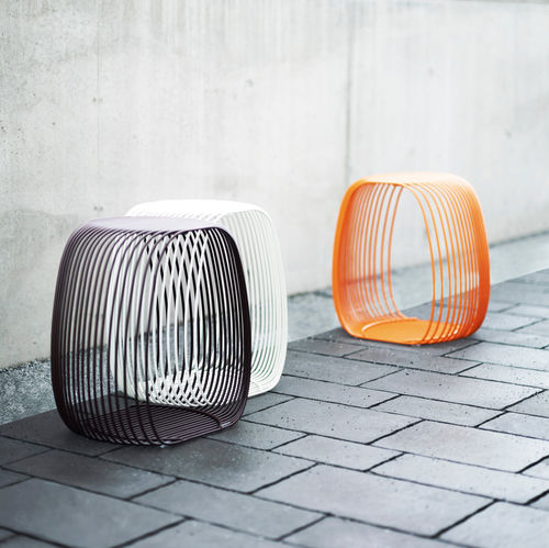 Sgabello design originale - DEXTER - Lammhults Möbel AB - in acciaio / con supporto in acciaio / con supporto in filo metallico