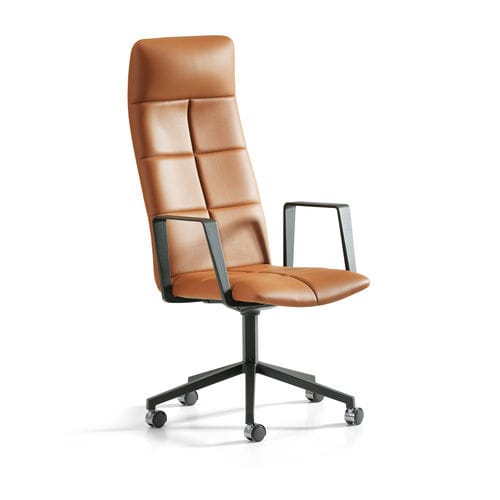 Poltrona direzionale contemporaneo - ARCHAL XL - Lammhults Möbel AB - in pelle / in tessuto / in metallo