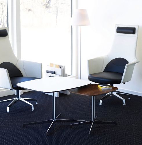 Tavolino basso contemporaneo - COOPER - Lammhults Möbel AB - in noce / in MDF / in laminato