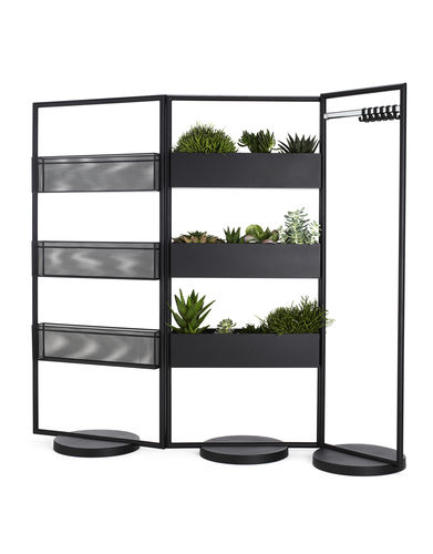 Vaso da giardino in plastica - ADD - Lammhults Möbel AB - in acciaio con rivestimento a polvere / in ferro / con piedi