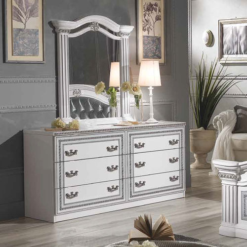 Cassettone classico - AWH4 - M.C.S. - in legno laccato / non specificato / bianco