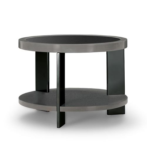 Tavolino basso contemporaneo - BLACK & MORE - Malerba - in legno / in vetro / in marmo