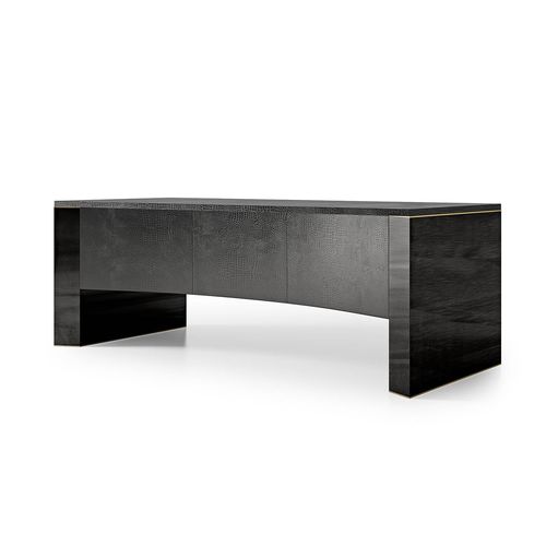 Scrivania direzionale - SECRET LOVE - Malerba - contemporanea / in legno / in pelle