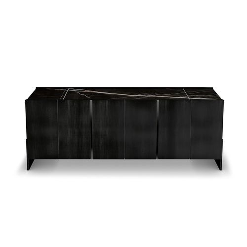Credenza contemporanea - BLACK & MORE - Malerba - in legno / in metallo / in marmo