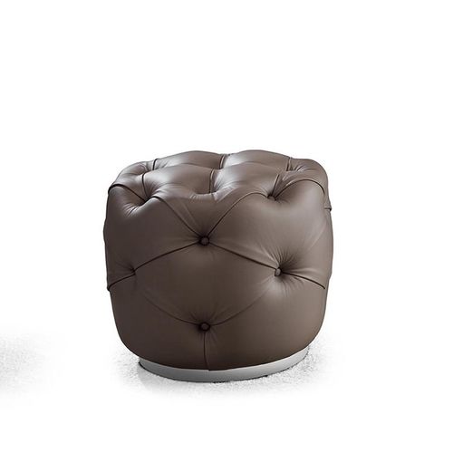 Pouf chesterfield - MPLACE - Malerba - in tessuto / in pelle / tondo