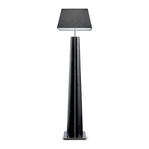 Lampada da terra - MPLACE - Malerba - in cromo / in tessuto / in pelle