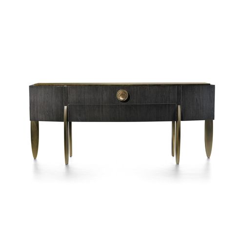 Consolle contemporanea - FASHION AFFAIR - Malerba - in legno / in marmo / con supporto in metallo