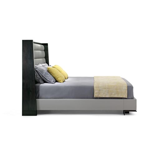 Letto matrimoniale - BLACK & MORE - Malerba - contemporaneo / imbottito / con testiera