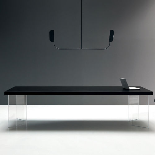 Tavolo da riunione contemporaneo - KYO - Martex - in legno / in vetro / rettangolare