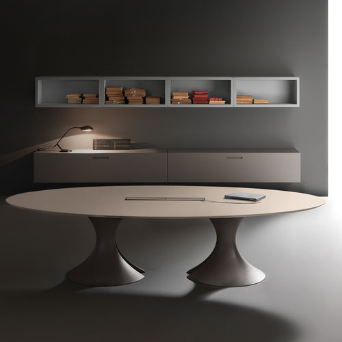 Tavolo da riunione contemporaneo - OLA - Martex - in legno / rotondo / ovale