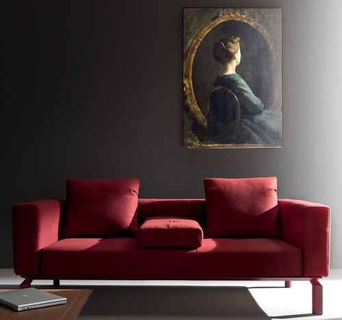 Divano contemporaneo - SOFTWARE - Martex - in tessuto / in pelle / rosso