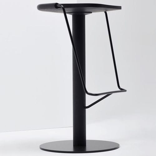 Sgabello da bar contemporaneo - UNCINO - Mattiazzi - in frassino / con supporto in metallo / con base centrale