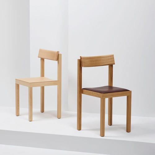Sedia contemporanea - PRIMO - Mattiazzi - da interno / in pelle / in rovere