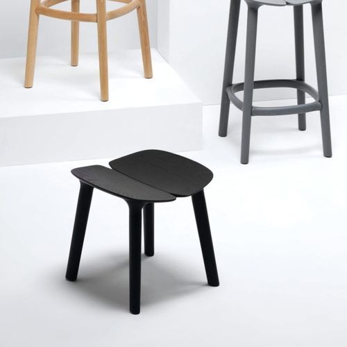 Sgabello contemporaneo - OSSO - Mattiazzi - in rovere / in frassino / con supporto in legno