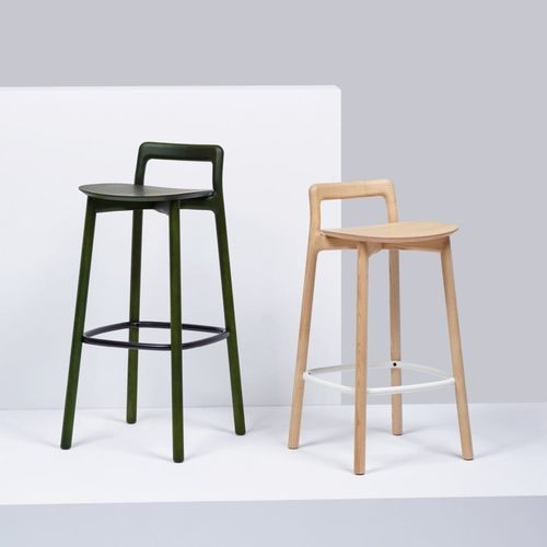 Sedia alta contemporanea - BRANCA  - Mattiazzi - da interno / in tessuto / con supporto in frassino