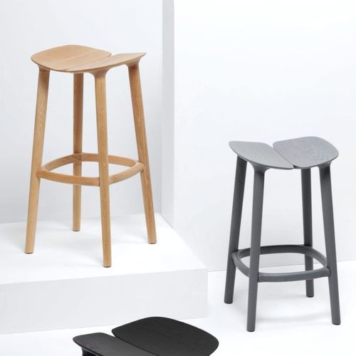 Sgabello da bar contemporaneo - OSSO  - Mattiazzi - in rovere / in frassino / con supporto in legno