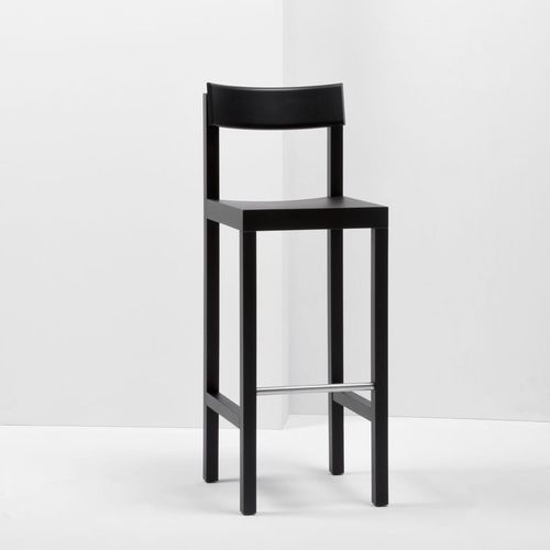 Sedia alta contemporanea - PRIMO  - Mattiazzi - da interno / in pelle / in faggio