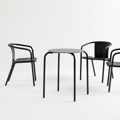 Tavolo contemporaneo - MX 518 - et al. - in alluminio / rotondo / impilabile