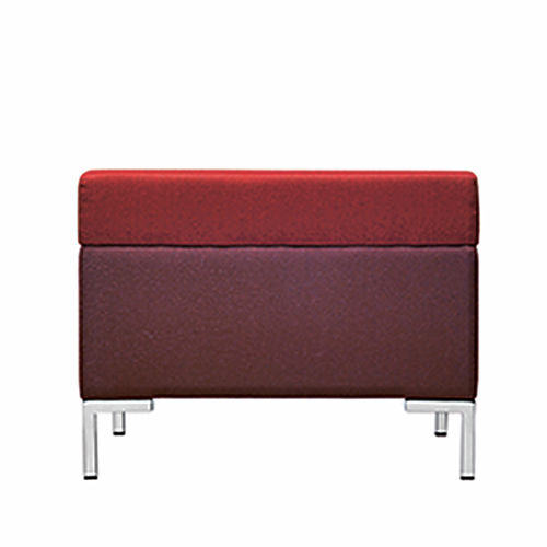 Pouf contemporaneo - ABACO 753 - et al. - in tessuto / in acciaio / rettangolare