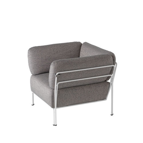 Poltrona contemporanea - Ari 1302  - et al. - in tessuto / in acciaio / con cuscino rimovibile