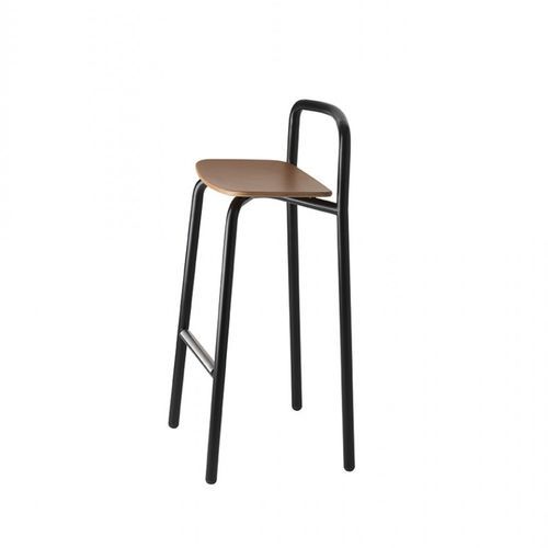 Sedia alta contemporanea - Hull 630 - et al. - da interno / in faggio / con supporto in acciaio