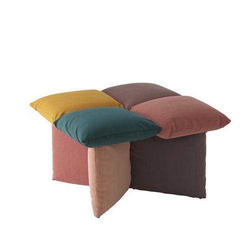 Sgabello contemporaneo - Pillow 218 - et al. - in tessuto / con supporto tessuto / imbottito