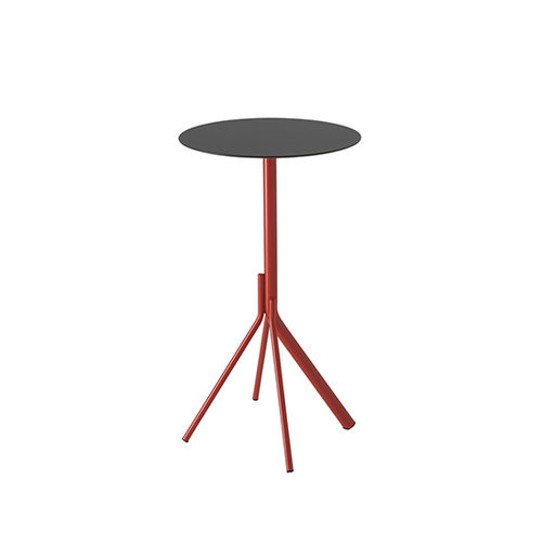 Tavolo alto contemporaneo - Main 1125 - et al. - in acciaio / con supporto in acciaio / rotondo