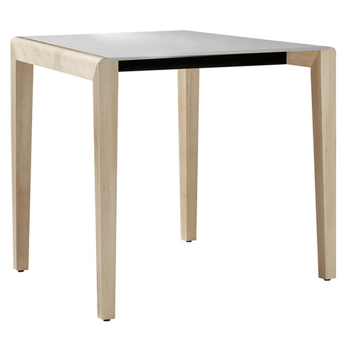 Tavolo contemporaneo - Dalton 614 - et al. - in HPL / con supporto in frassino / quadrato