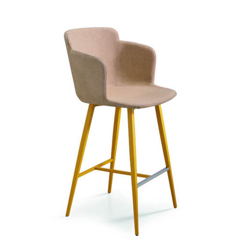 Sedia alta contemporanea - CALLA P65  - MIDJ - da interno / in tessuto / in pelle