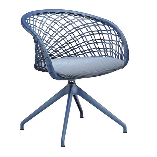 Sedia da ufficio contemporanea - P47 P GX TS-CU - MIDJ - da interno / in tessuto / in ecopelle