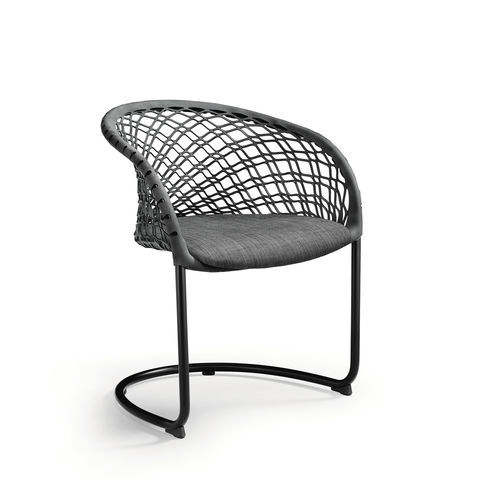 Sedia contemporanea - P47 P M TS-CU - MIDJ - da interno / in tessuto / in pelle