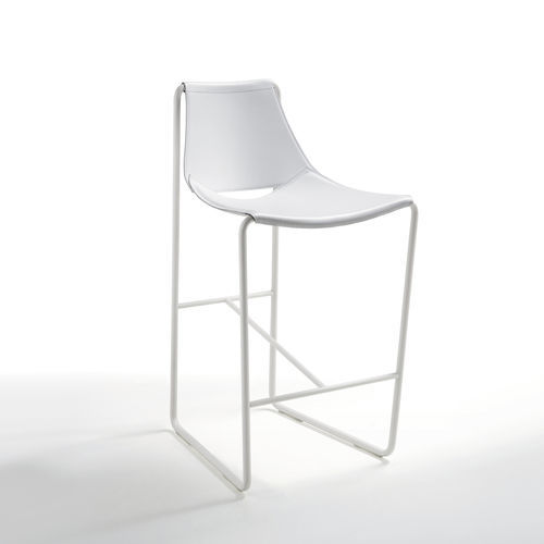 Sedia alta contemporanea - Apelle M CU - MIDJ - da cucina / da interno / in pelle