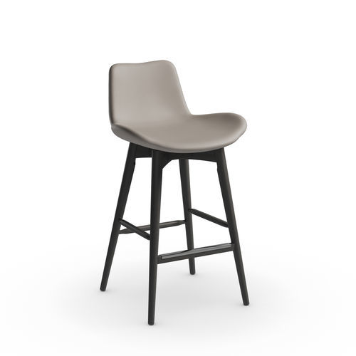 Sedia alta contemporanea - Dalia LR TS - MIDJ - da interno / in tessuto / in pelle