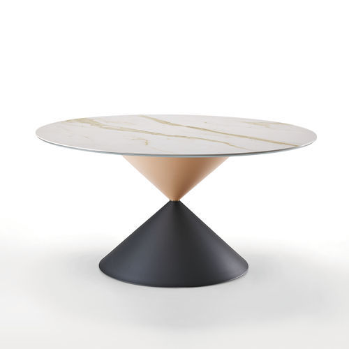 Tavolo contemporaneo - Clessidra - MIDJ - in legno / in ceramica / in marmo