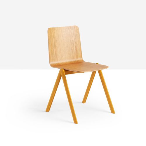 Sedia contemporanea - Stack S PP_LG - MIDJ - da interno / in legno / in polipropilene