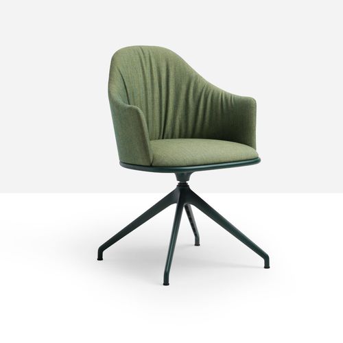 Poltrona da ufficio contemporanea - Lea Deluxe P GX TS - MIDJ - in tessuto / in pelle / in ecopelle