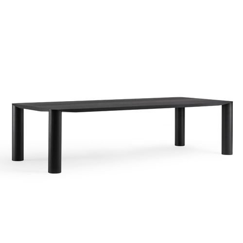 Tavolo contemporaneo - Eggen  - MIDJ - impiallacciato in legno / con supporto in legno impiallacciato / rettangolare