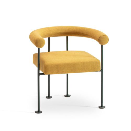 Sedia contemporanea - Qua-ndo P M TS - MIDJ - da interno / in tessuto / in ecopelle